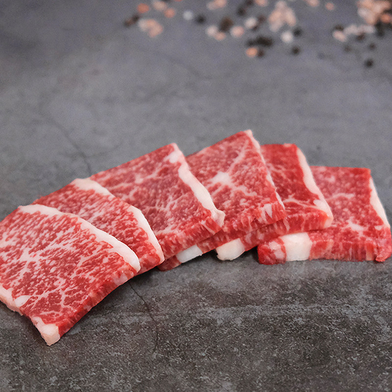 澳洲进口和牛m89霜降雪花牛肉片韩式烧烤日式烤肉食材新鲜原切
