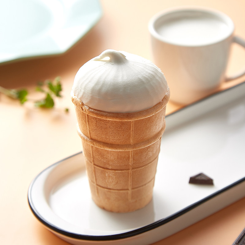 俄罗斯原装进口冰淇淋华夫杯香草雪糕圆形棒冰牛奶巧克力冰淇淋