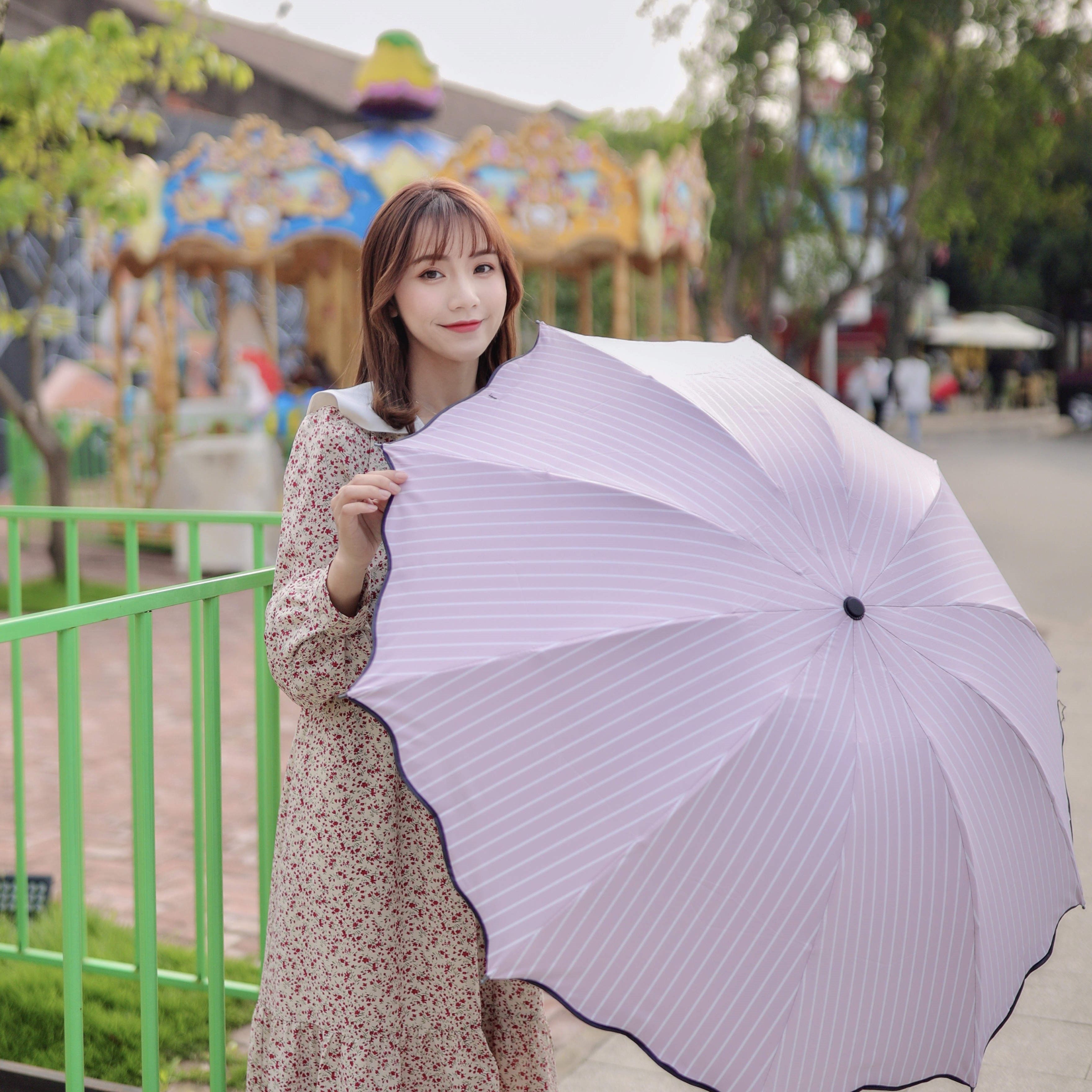 淘宝晴雨两用女防紫外线韩版折叠太阳伞