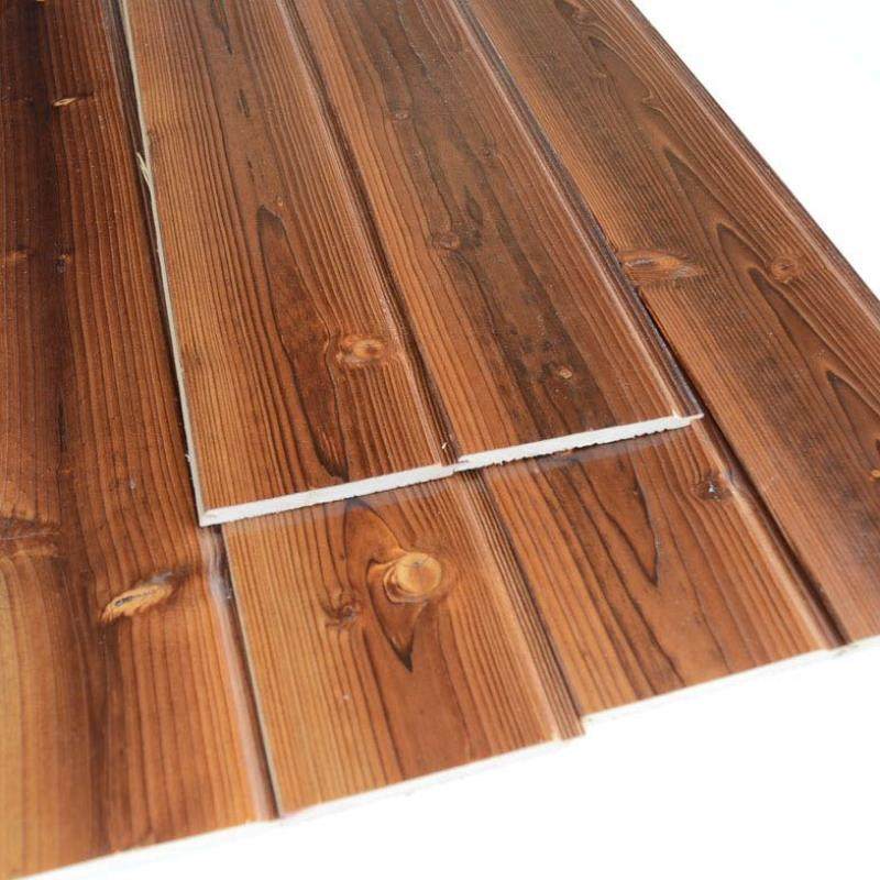 碳化木扣板免漆桑拿复古阳台阁楼吊顶顶板隔墙原木木方