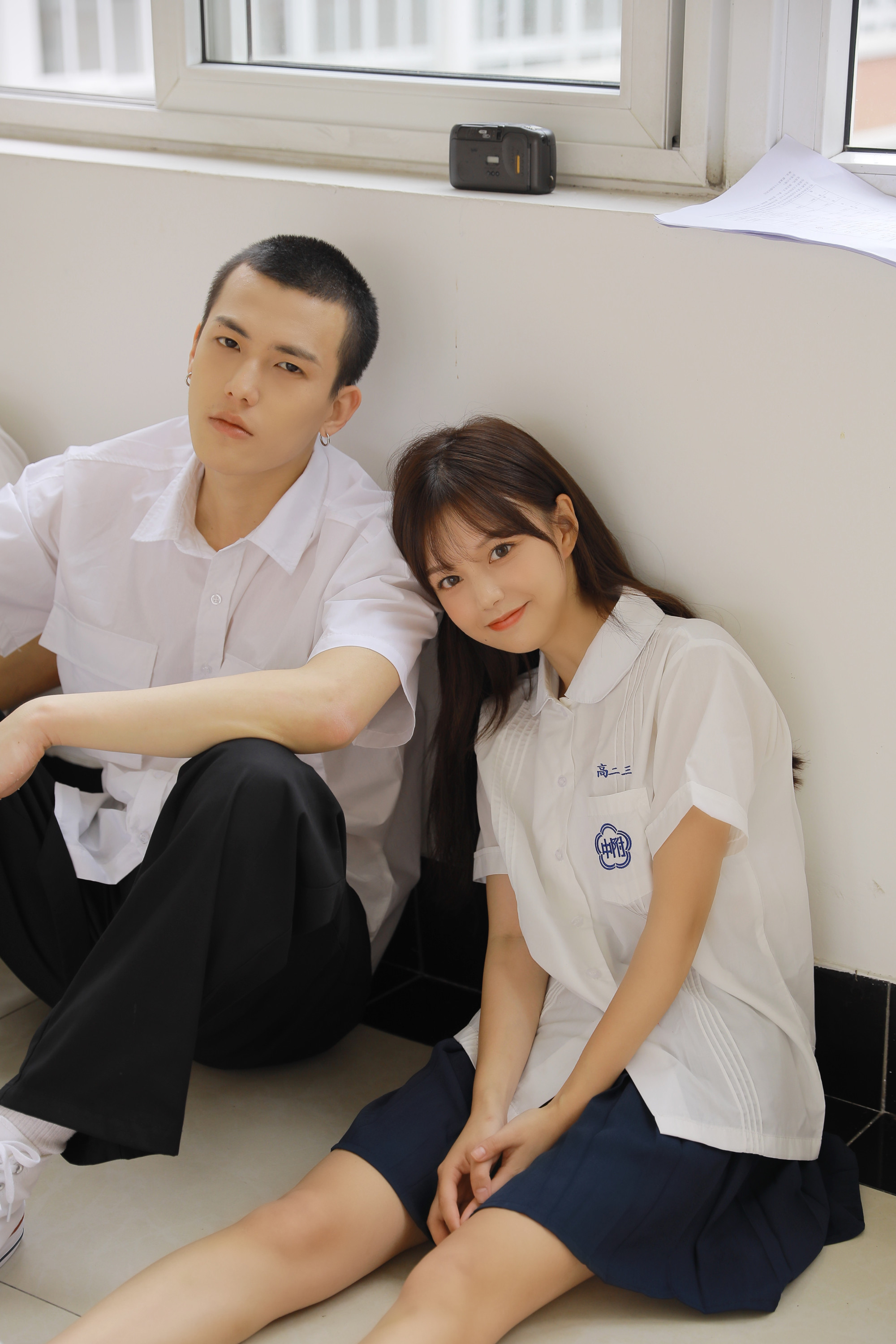 校供面料网红台湾附中校服jkdk男女情侣学生校服