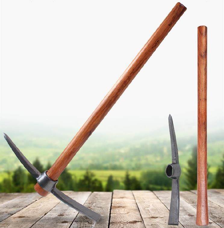 锄头挖土农用全钢羊搞把种地两头农活锰钢羊镐锄头