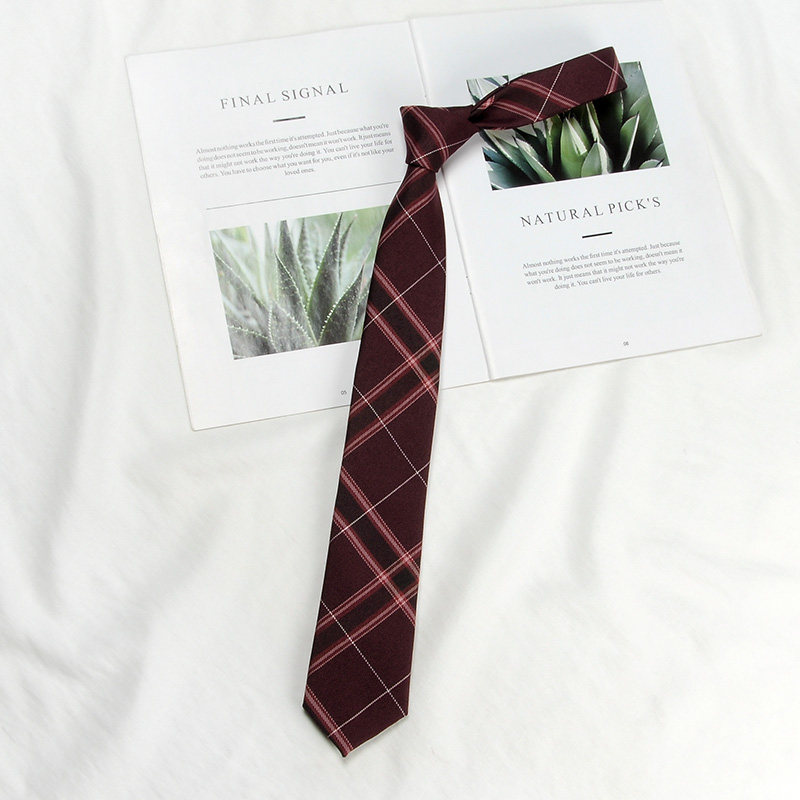 沙华jk日系红色领带男女女学生懒人免打衬衫领带