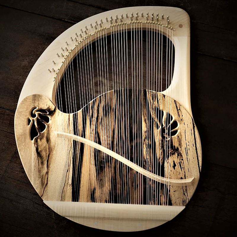 金木艺西洋小型拉琴里拉乐器冷门竖琴便携雅琴竖琴