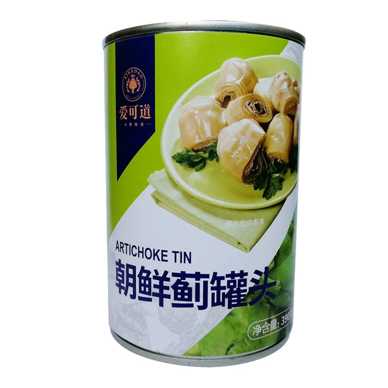 爱可道洋蓟罐头西班牙朝鲜蓟罐头390g法国百合清香甘甜新鲜蔬菜