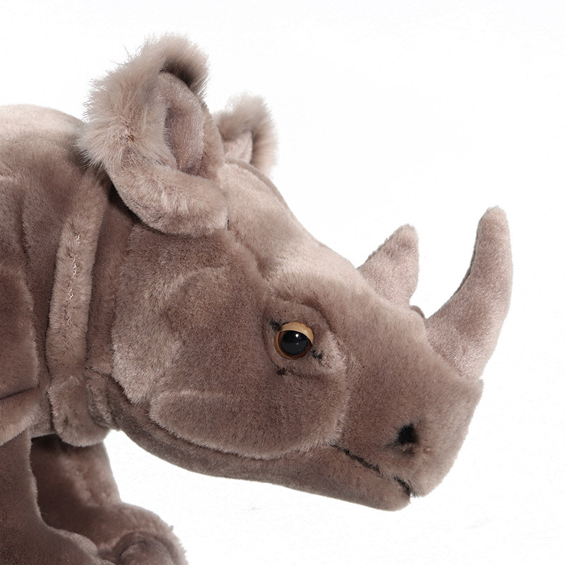 国家地理非洲系列毛绒玩具犀牛仿真动物亲子玩偶可爱毛绒布艺类玩具