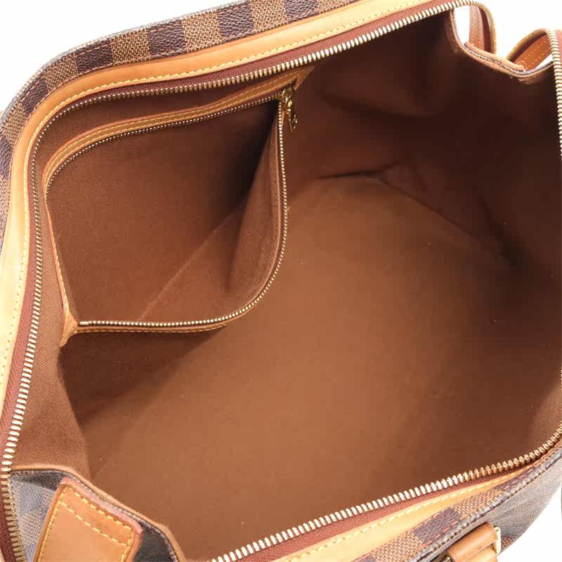 reclo中古lv路易威登columbine乌黑黑色棋盘格肩包708726女士包袋