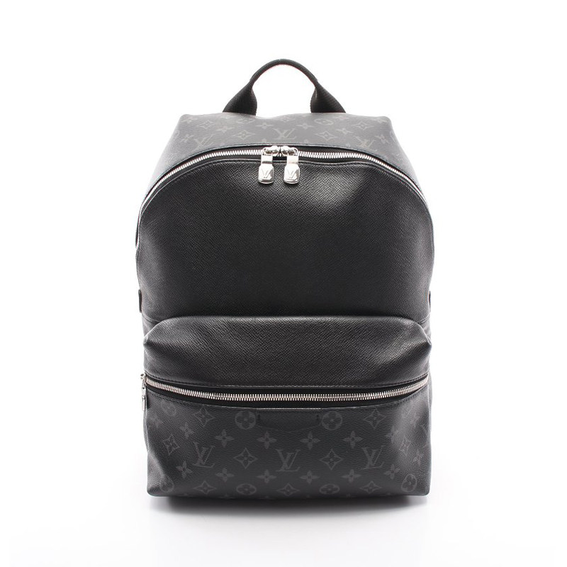 中古lv路易威登discovery老花双肩包黑色男性655706双肩背包