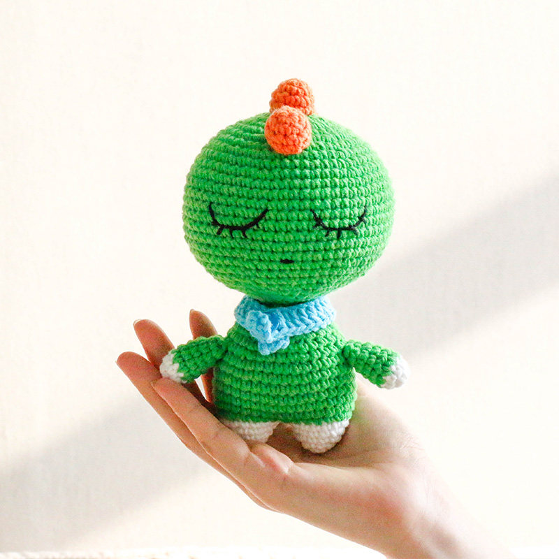 手工玩偶制作手织动物diy小织钩针包手工编织毛线