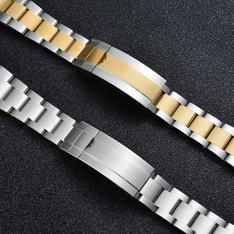 代用原装劳力士表带钢带新款绿水鬼gmt迪通日志配件