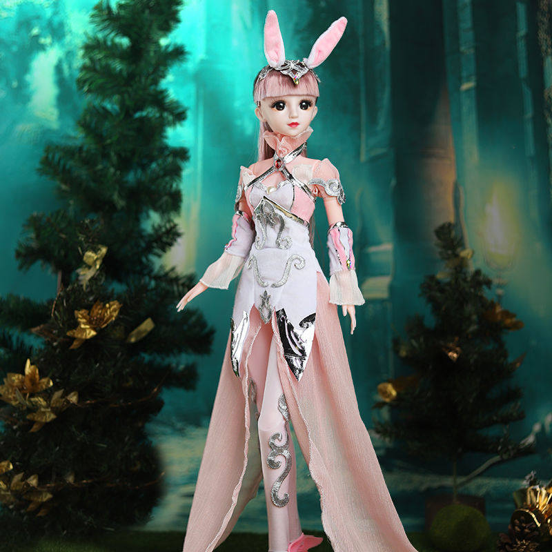 小五芭比娃娃斗罗大陆小舞玩具30厘米宁荣荣女孩毛绒布艺类玩具