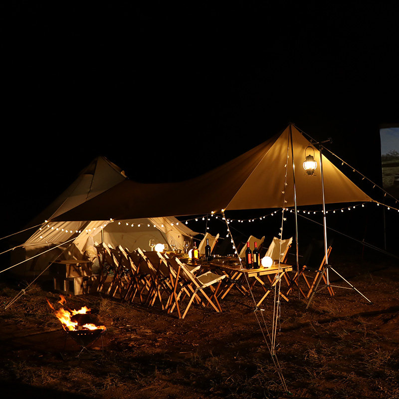 fantasygarden梦花园户外棉布蒙古包帐篷天幕露营套装露营