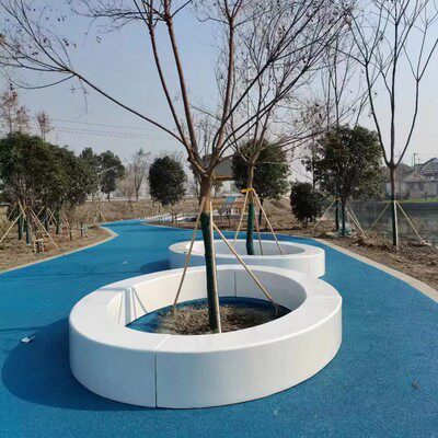 玻璃钢树池户外休闲座椅公园创意景观异形坐凳休闲椅系列