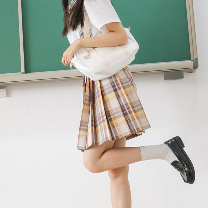 jk山吹中牌制服格裙兔缝裙子正版原创套装半身裙