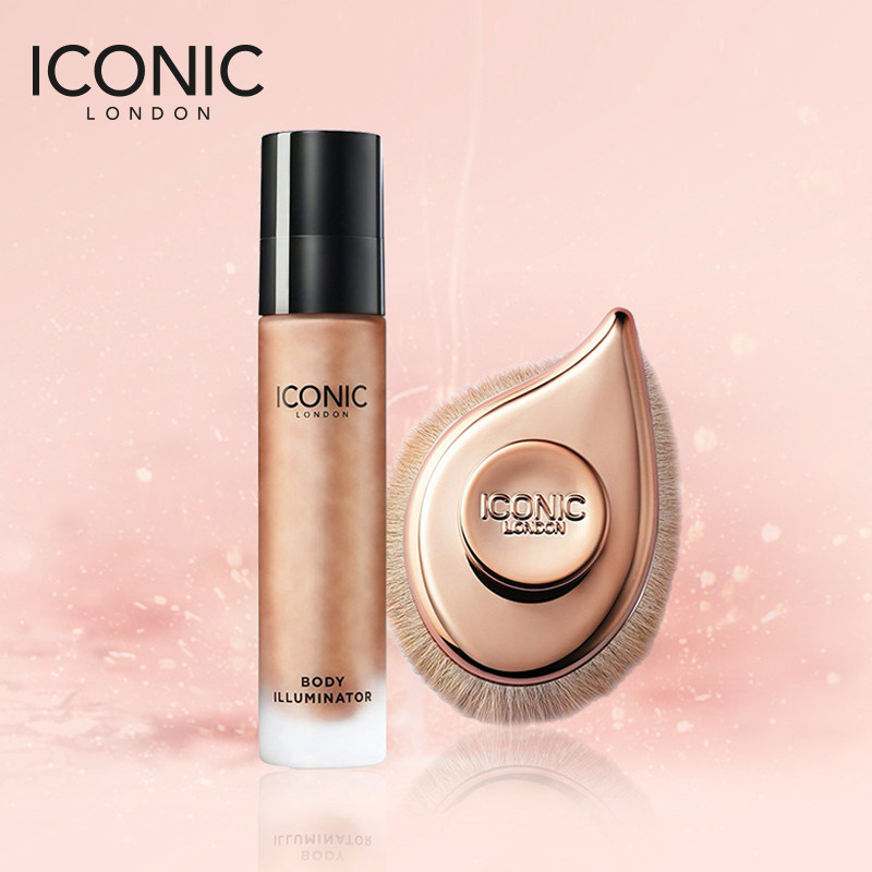 晶选iconiclondon身体高光液醉金系列高光刷组合套装彩妆