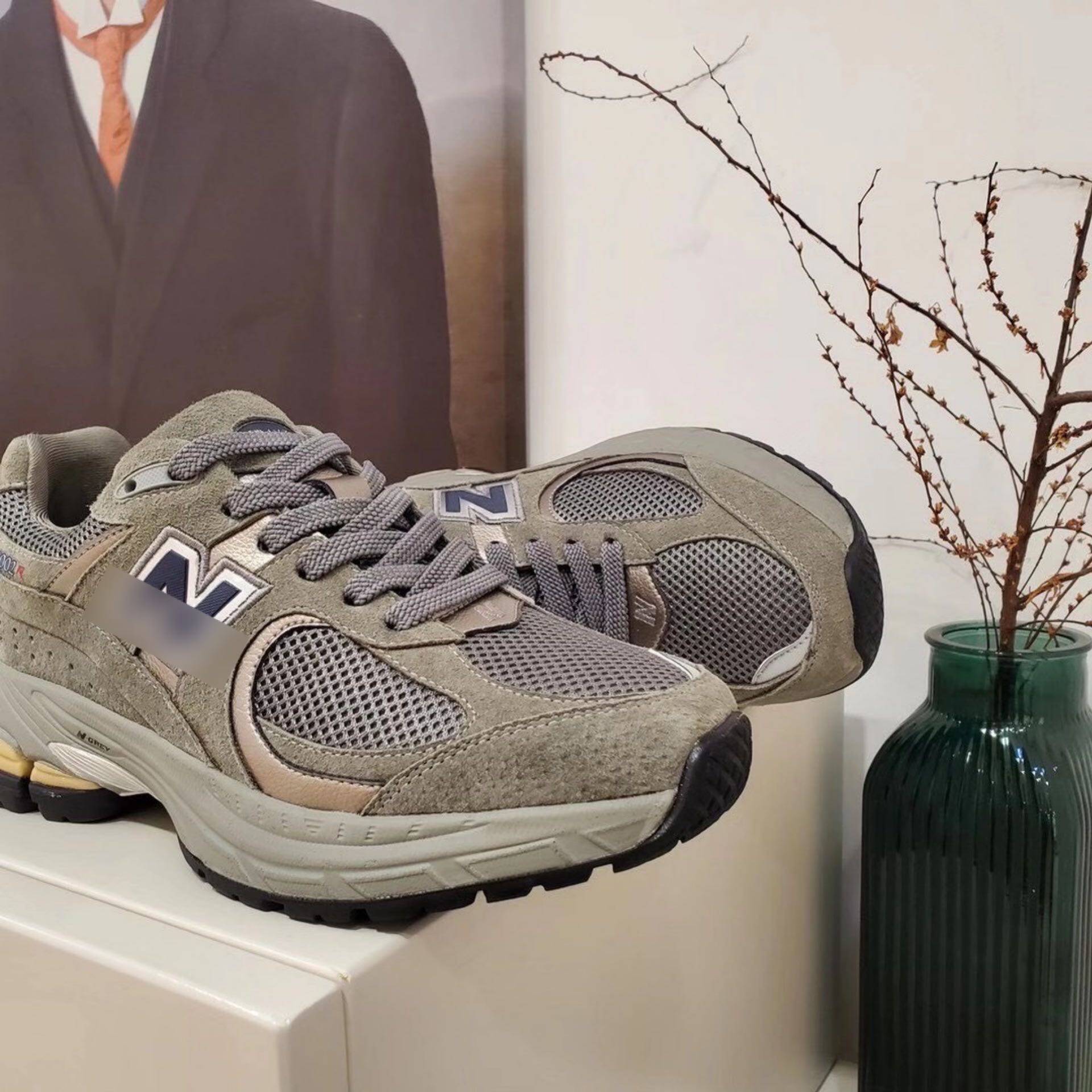 nb复古慢跑鞋2002r老爹鞋女休闲元祖运动鞋加绒单鞋