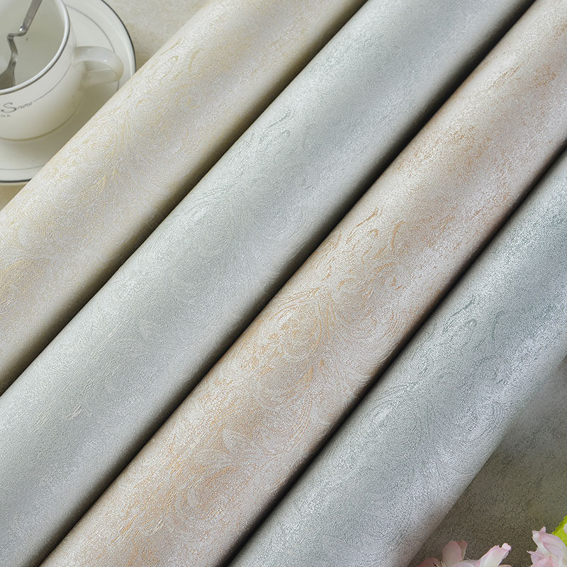 暗花提花美式欧式现代简约轻奢无缝墙布全屋定制防水无缝墙布