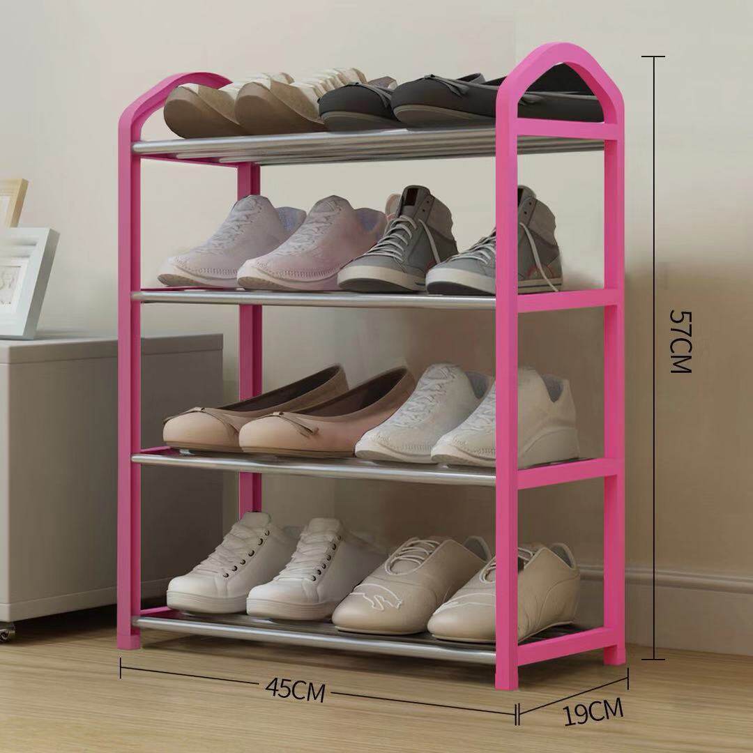 鞋架卧简易多层家用子室经济型宿b舍门后鞋柜价装特组不锈钢置物