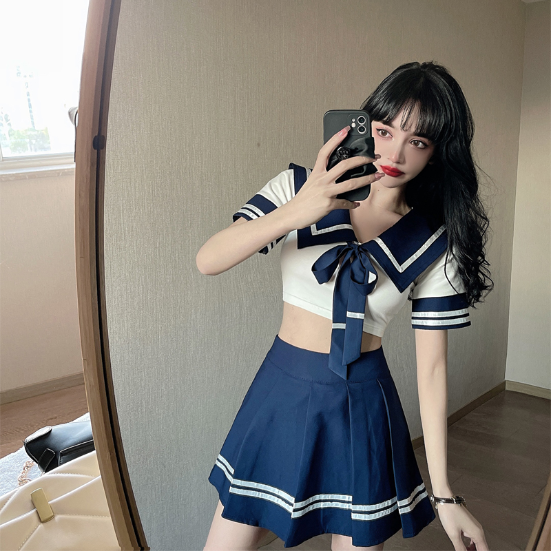 网红可爱海军校服服清主制水手日系性感学生时尚套装