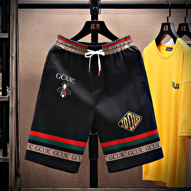 卫裤男潮牌宽松五分裤春夏季薄款韩版潮流5分直筒休闲短裤子男士