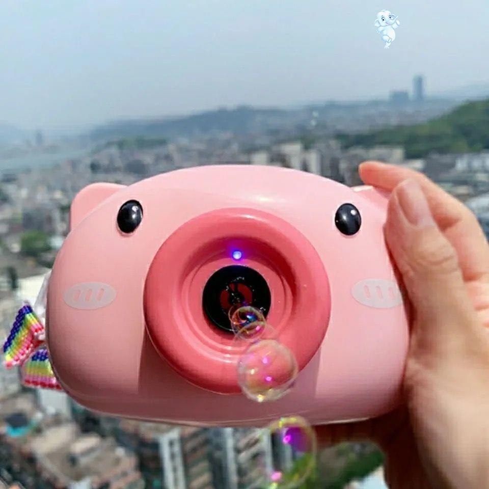 网红吹泡泡泡机儿童少女ins小猪照相机电动泡泡吹泡泡
