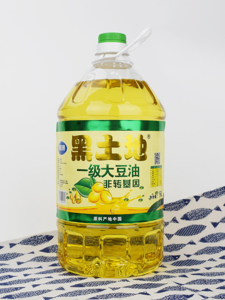 黑土地一级大豆豆油5l转基因色拉油食用油金香源包大豆油