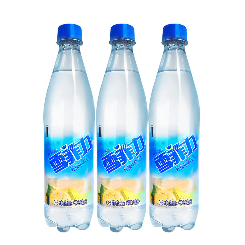 可口可乐雪菲力盐汽水600ml*24瓶整箱批特价柠檬味网红汽水饮料品