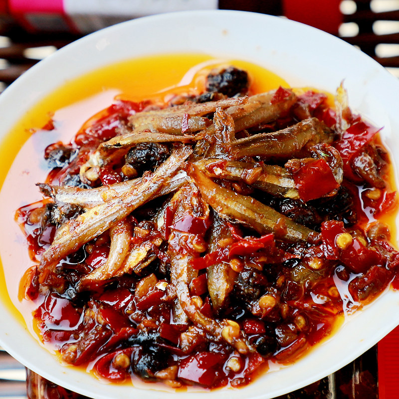 学堂食记香辣鱼仔280克开味下饭饭菜外婆正宗腌制