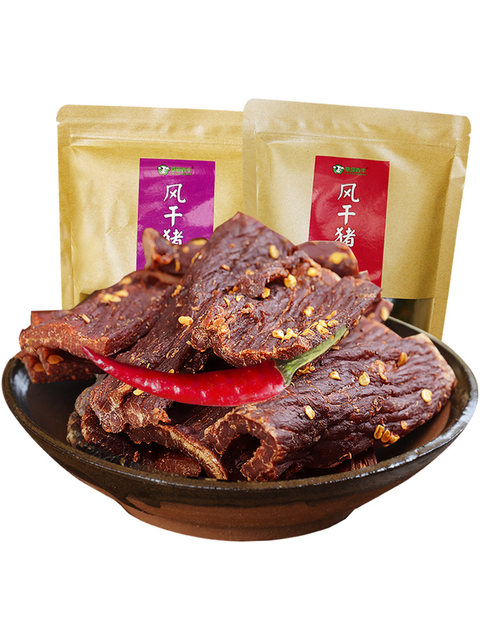 猪肉风干肉干手撕肉脯内蒙古休闲香辣辣味零食猪肉类