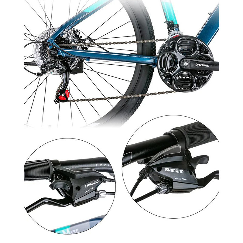 trinx千里达新版m136内置刹座禧玛诺变速速卡飞碟山地自行车