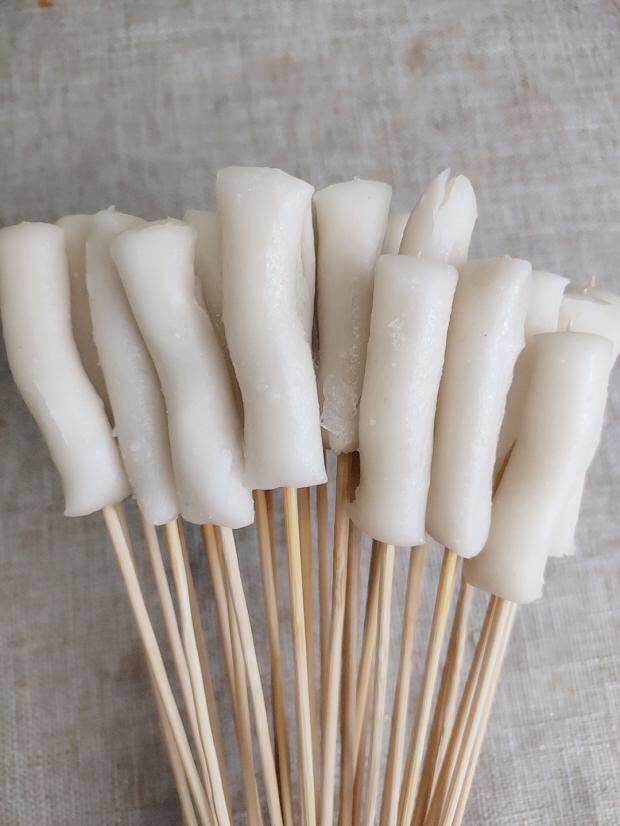 年糕小串手把条串商用冷冻100串铁板素食半成品年糕