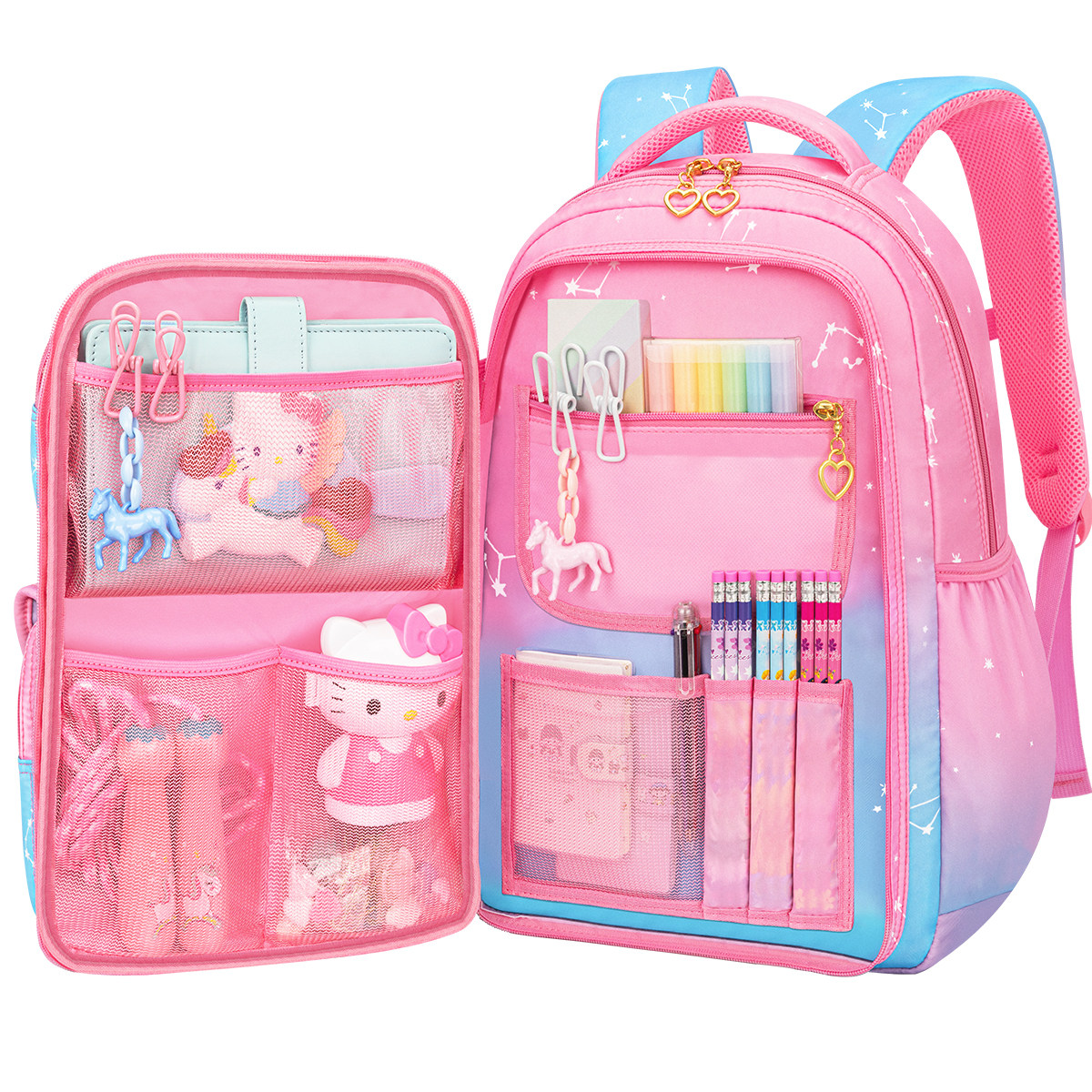 女童书包小学生三到六儿童一年级女孩二超轻轻便四至双肩2021新款