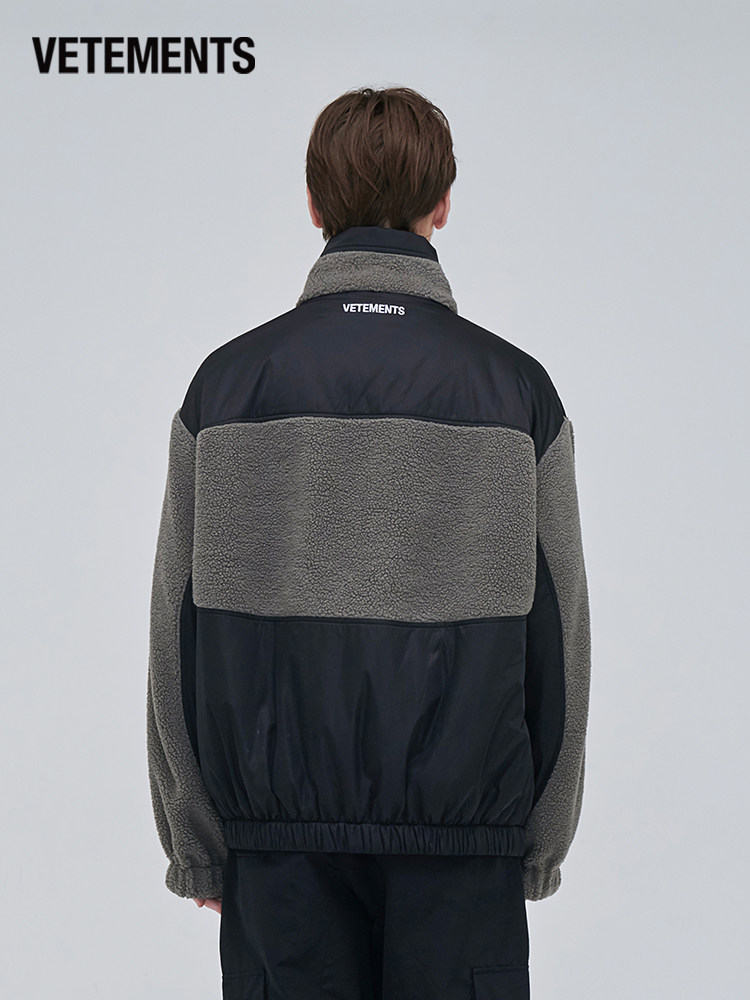 vetements男女女同时尚印花休闲羊羔绒单夹克11515006夹克