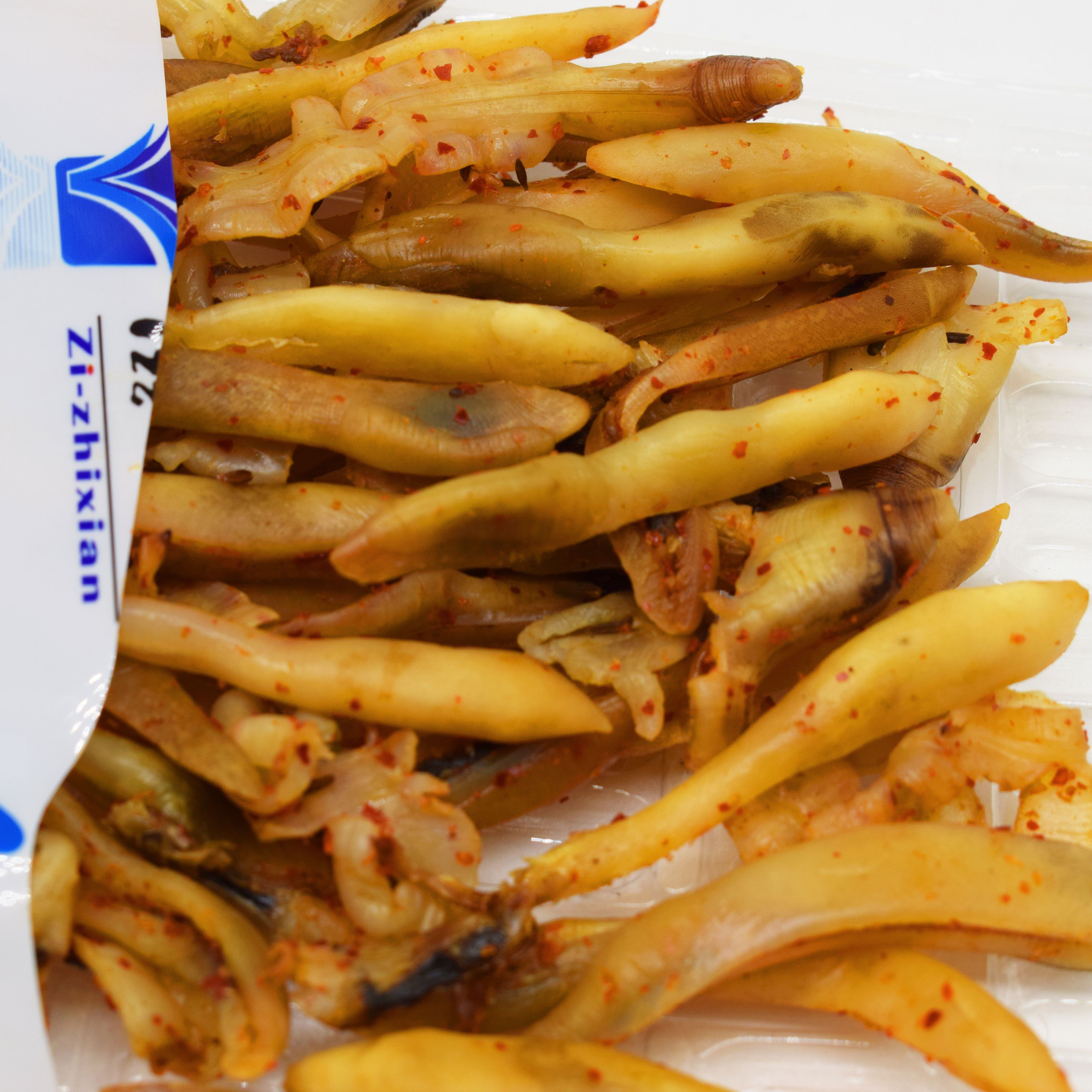 香辣竹节小人仙干丹东特产即食海鲜零食100克手机保护套