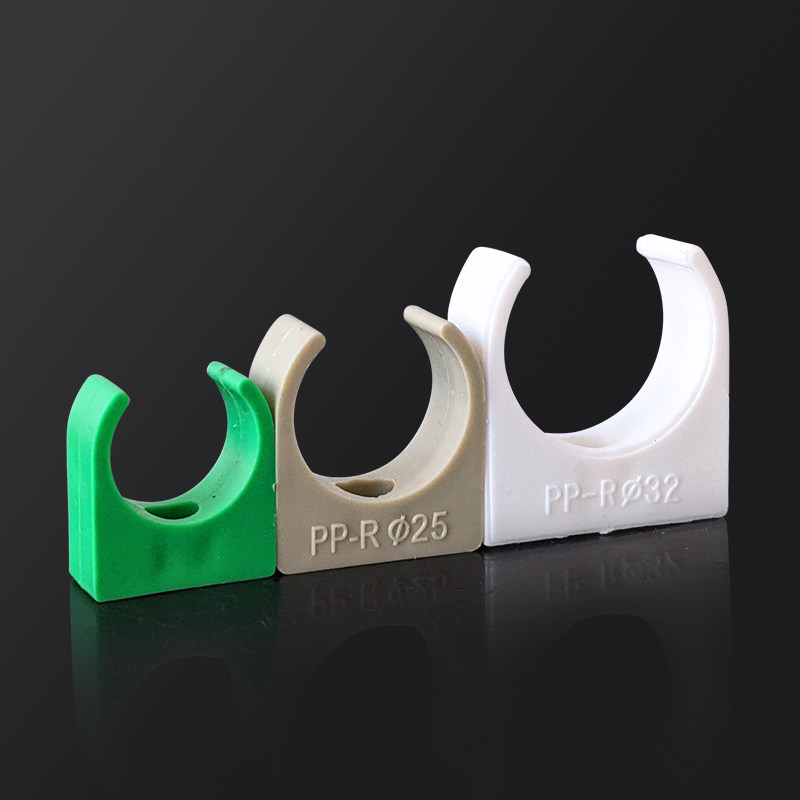 管夹ppru型管管卡25z白色4分6分1寸绿色ppr管