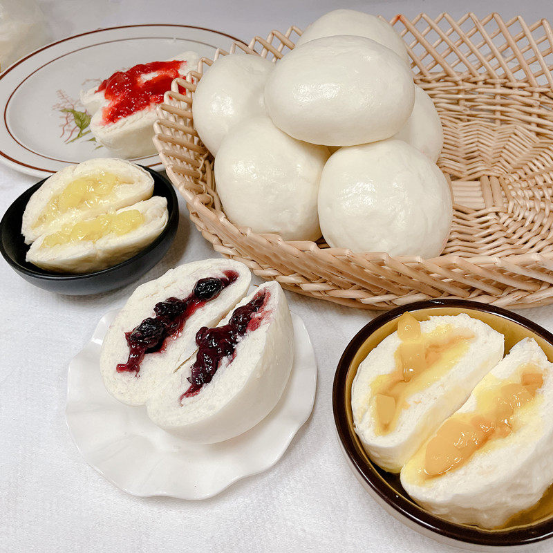 知味真真菠萝大包天津特色小吃老味蒸饼速食包点