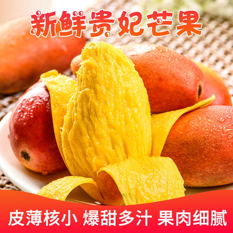 贵妃海南小芒果10斤新鲜红金龙热带水果芒果七彩芒果