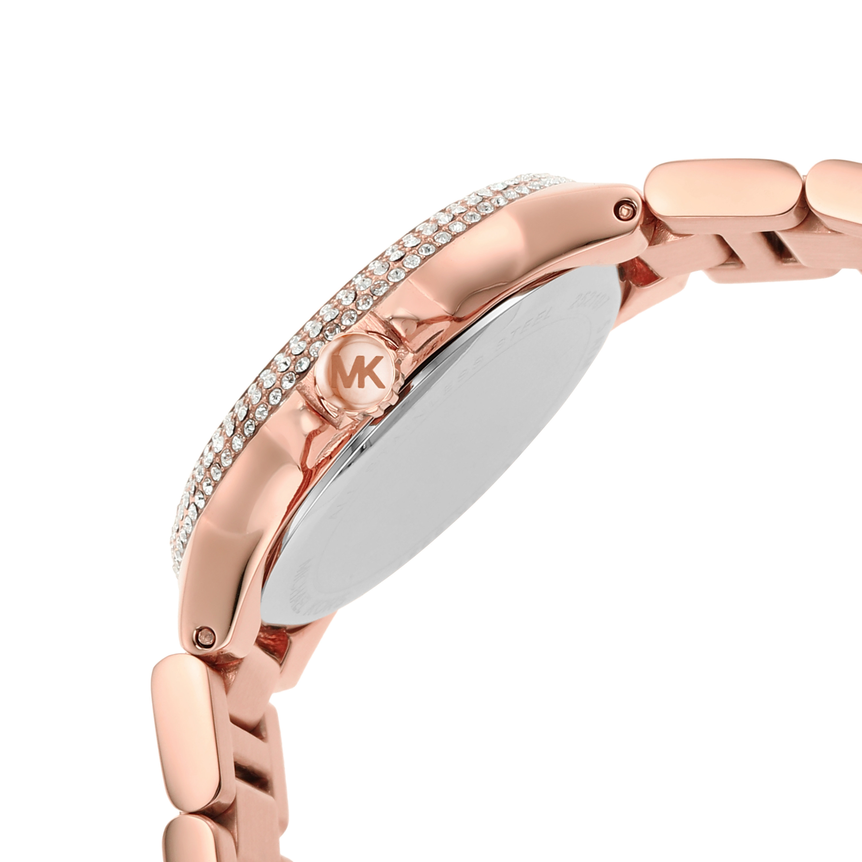 mk手表海外旗舰店官网玫瑰金三眼满天星手表女ins小众设计mk6983