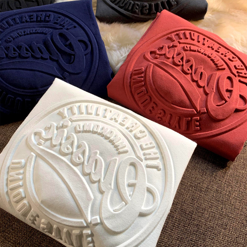 新款oversize3D美式复古印立体字母情侣T恤日系宽松短袖女夏季ins