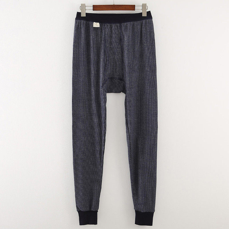 男士棉毛裤全棉老式宽松加大加肥秋冬春秋高腰保暖裤