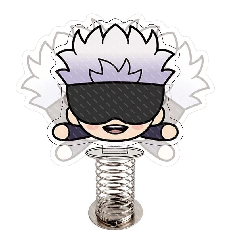 萌语原创咒术回周边五条动漫立牌5t5摇摇乐弹簧动漫挂件