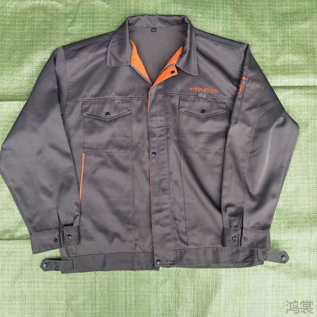 工作服男士长袖劳保工装上衣耐磨耐脏装修工程工地防静电服