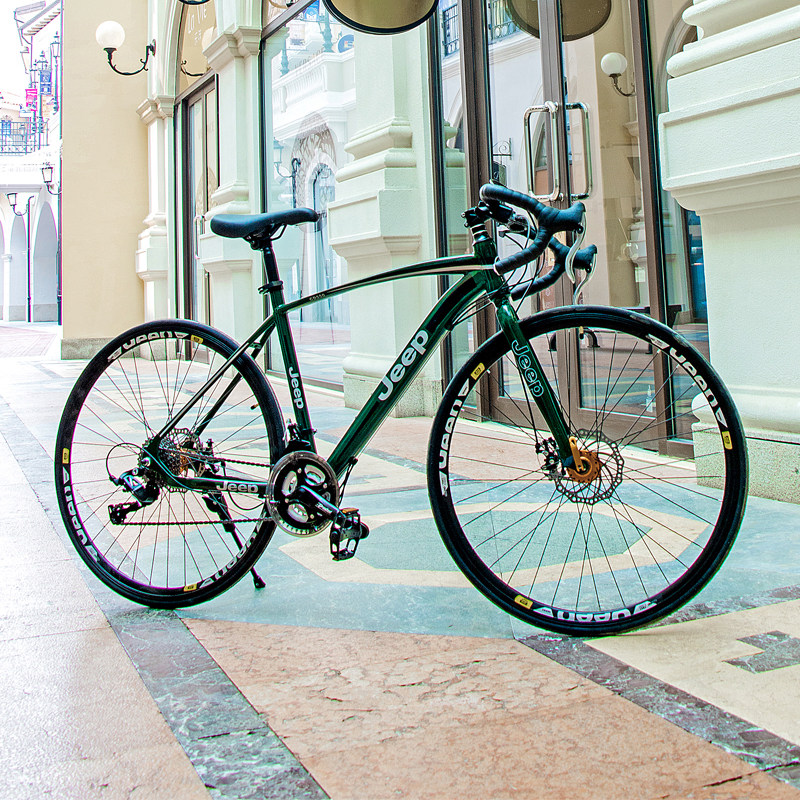 公路吉普jeep700c自行车竞速破风赛车超轻轻便变速公路自行车
