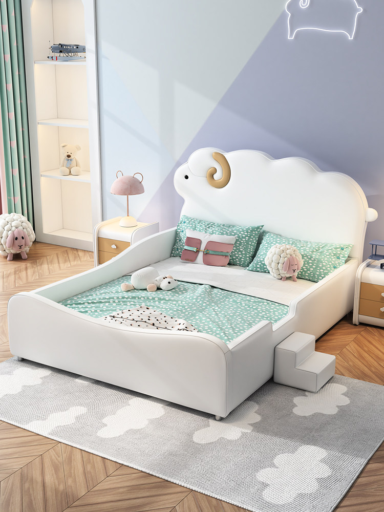 网红原创萌羊生肖儿童护栏公主少女北欧15米儿童床