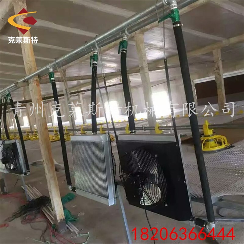 新舍铝管散热g片种植温室水暖风机带风扇的暖气片花卉养殖场取暖