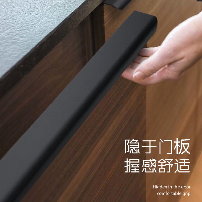 现代简约隐形拉手一门到顶2022年新款衣柜柜门抽屉小拉手