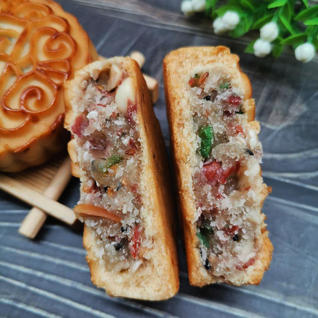 月饼正宗刘家新刘家仁老老五个广70克河南糖块月饼