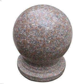 安石花岗岩阻车圆墩子石墩子达通广场qus大理石车球石雕