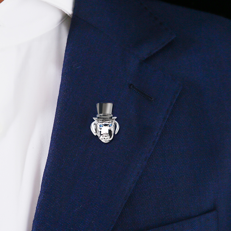 英国tateossian袖扣之王轻奢趣味腊肠礼帽胸针男士胸针