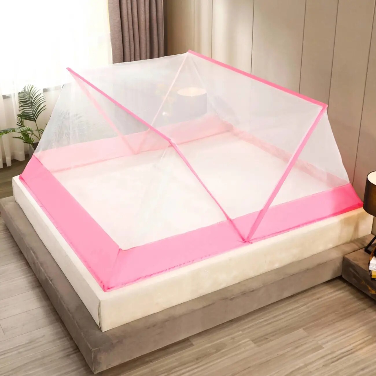 网红蚊帐可折叠便携式免安装加厚加密无底家用双人儿童学生宿舍